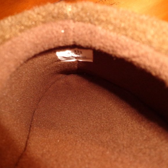 Men's NIB Minnetonka Art Mule Slippers 10M Autumn Brown Slip On - Picture 9 of 14